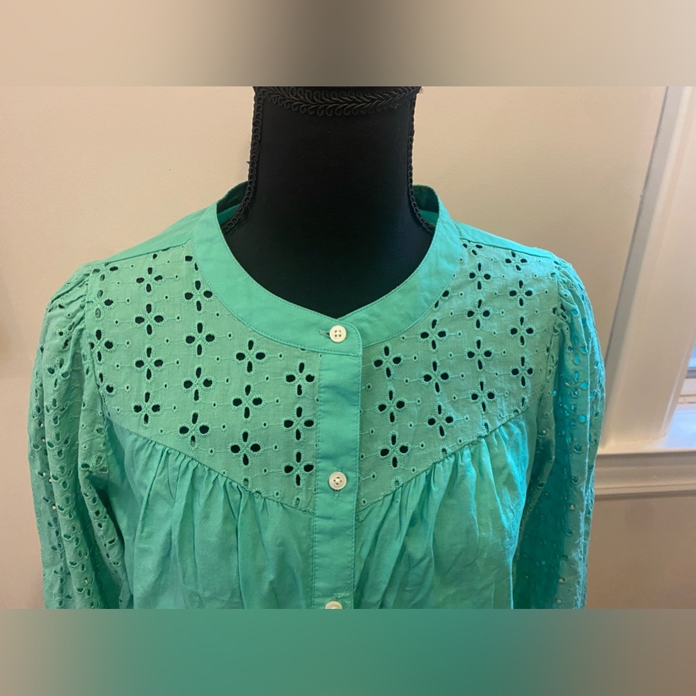 J. Crew eye-lit blouse